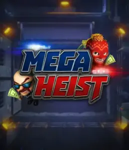 Step into the action-packed world of the Mega Heist game by Relax Gaming, showcasing quirky characters ready to pull off a bank heist. This graphic captures the intensity of the heist with its dynamic logo and a mysterious vault backdrop. Ideal for players looking for a heist adventure, offering a thrilling adventure. 