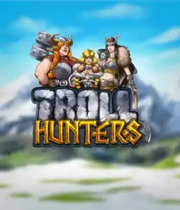 Enter the realm of "Troll Hunters," where valiant Viking warriors are poised to confront their foes. The logo shows a pair of Vikings, male and female, equipped with weapons, with a chilly mountainous backdrop. They emanate power and determination, reflecting the spirit of the game's adventurous theme.